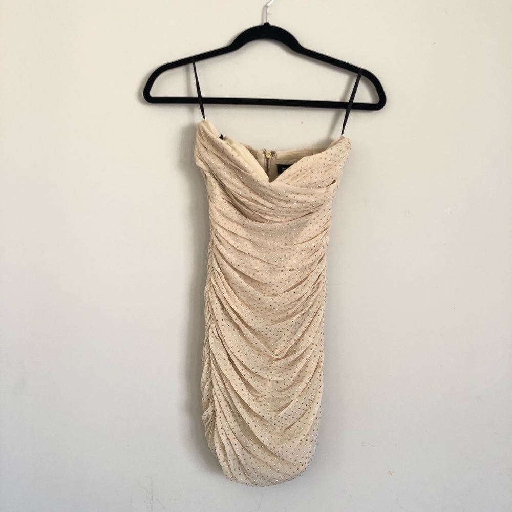 Ruched mini dress